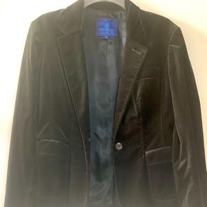 Martin + Osa Brown Velvet Blazer